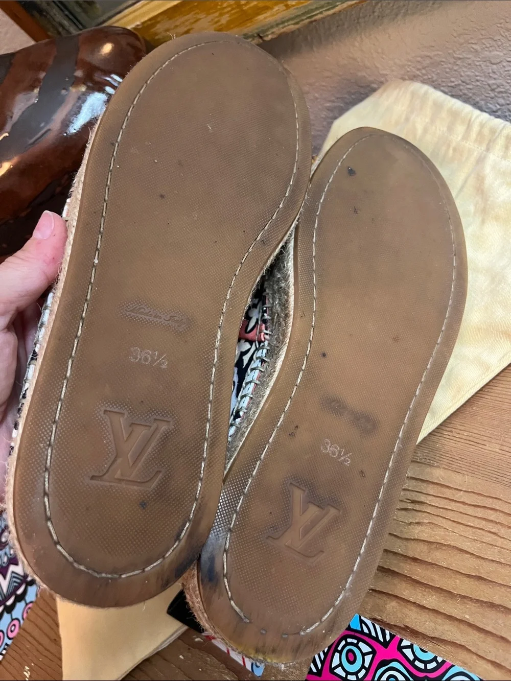 Louis Vuitton designer espadrille